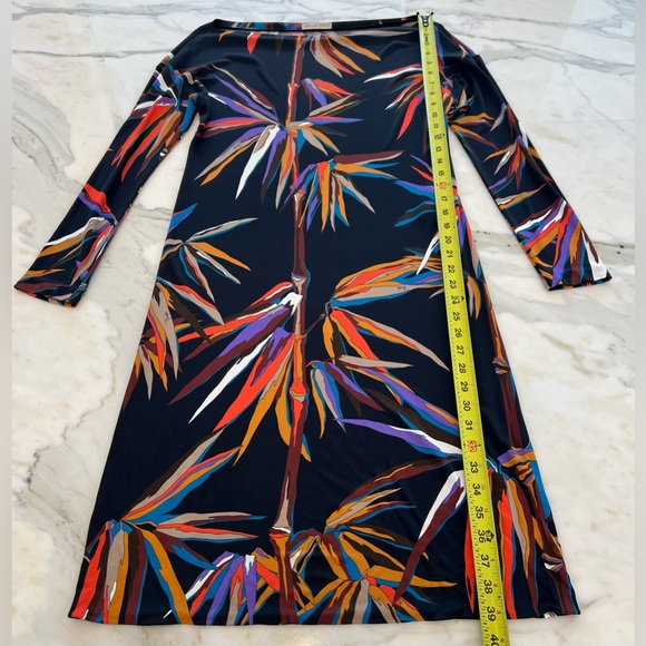 EMILIO PUCCI BLACK MULTI BAMBOO DRESS MODEL 71RL51 SIZE IT 44 / US 10 NWOTS! - Picture 15 of 17